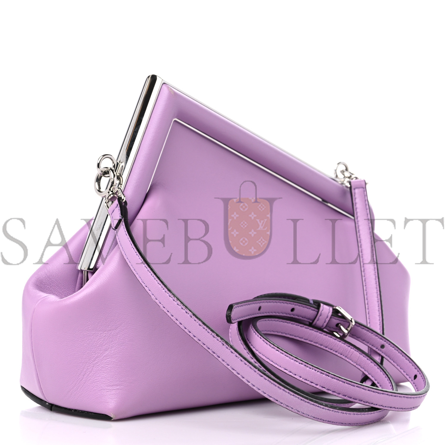 FENDI SHINY NAPPA SMALL FENDI FIRST VIOLETTA (23*18*9cm)