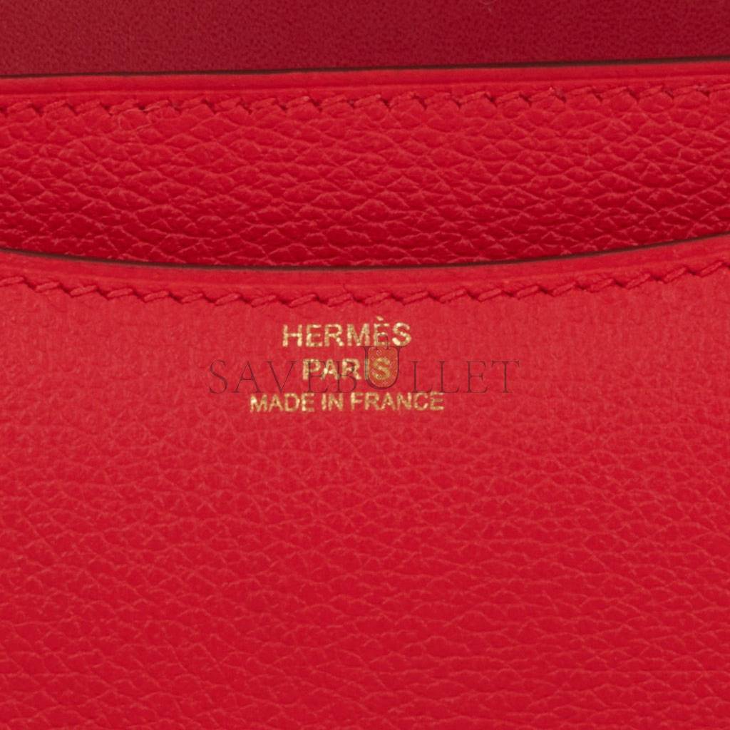 HERMES CONSTANCE 18 ROUGE DE COEUR VERSO EVERCOLOR PERMABRASS HARDWARE 39579900215390 (18cm)