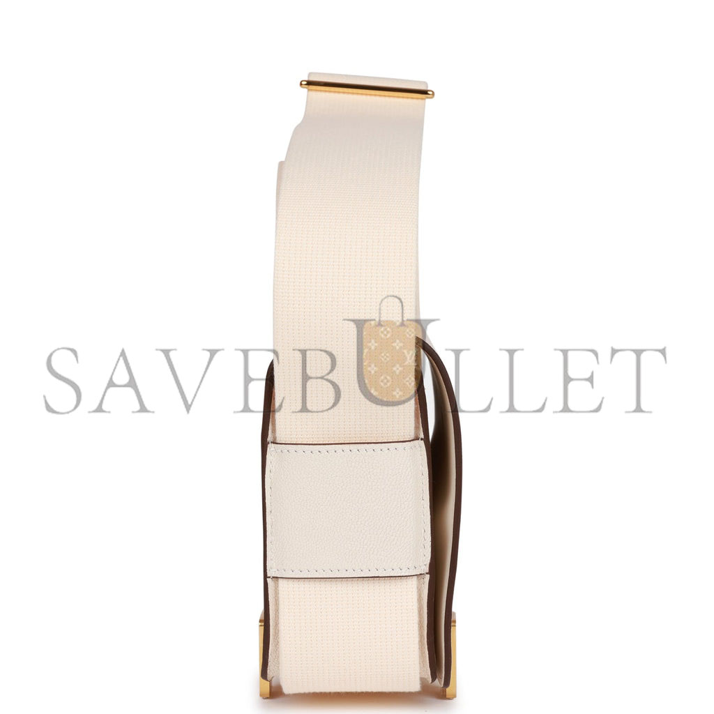 HERMES GETA NATA CHEVRE GOLD HARDWARE (20.3*14*6.4cm)