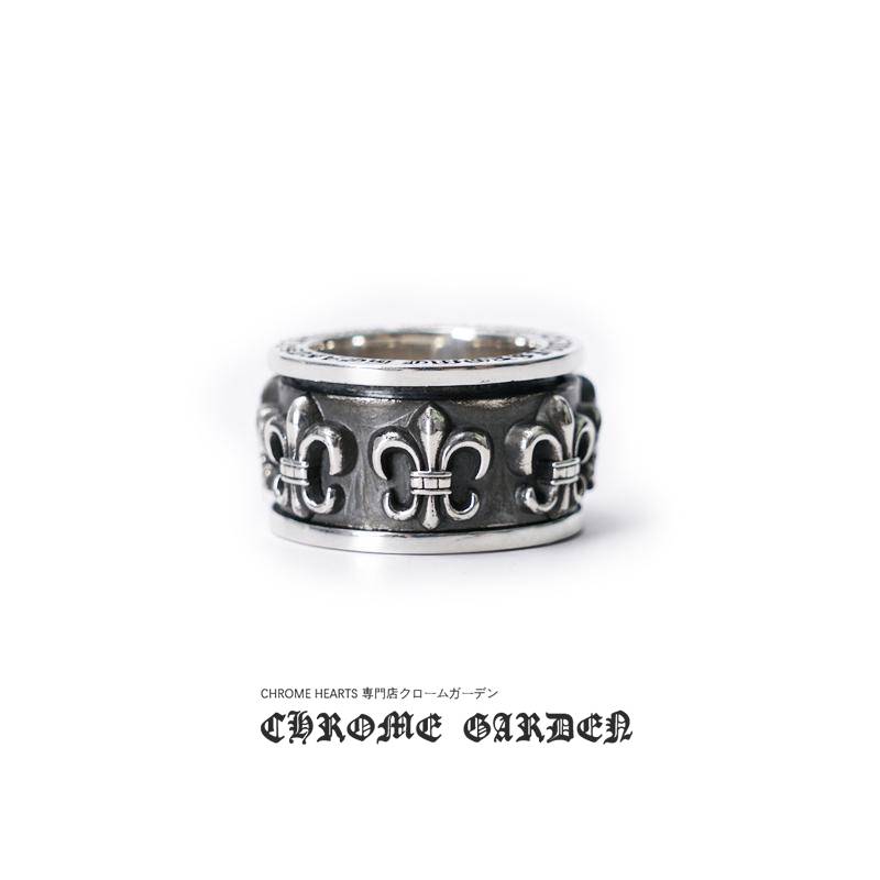 CHROME HEARTS BS FLEUR SPINNER RING