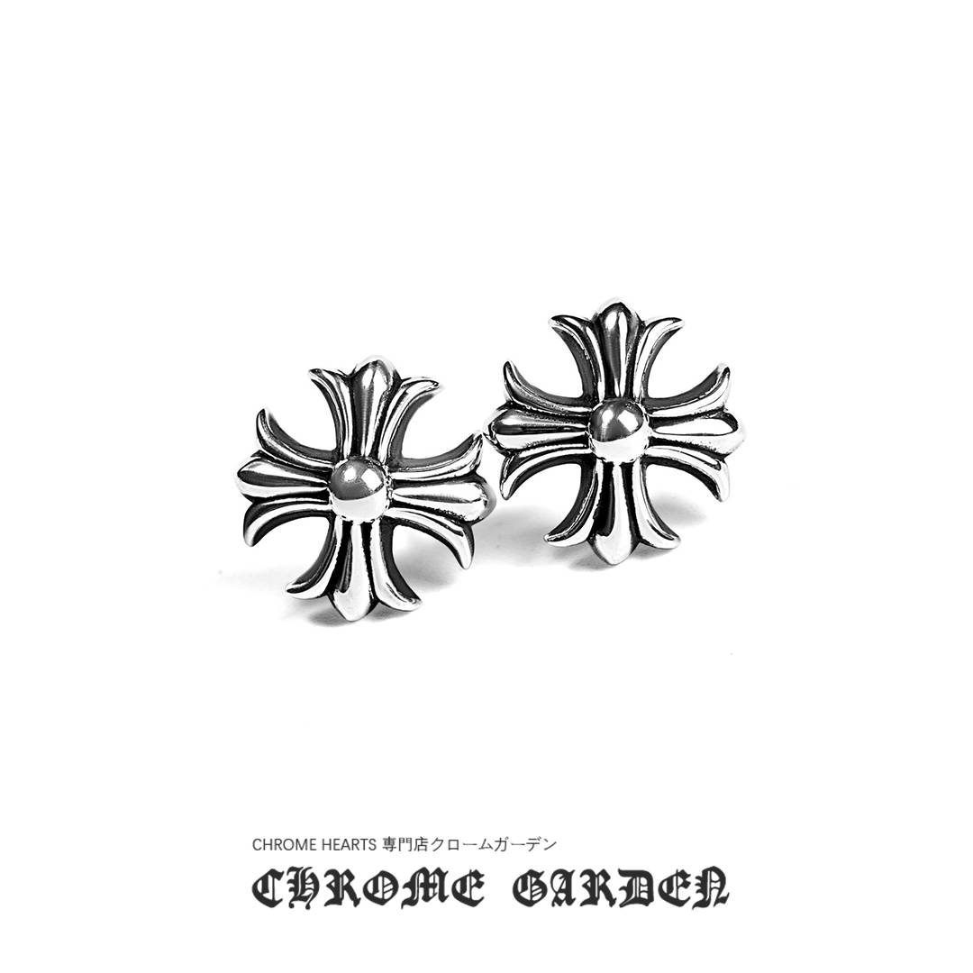 CHROME HEARTS CROSS CUT OUT STUD EARRING