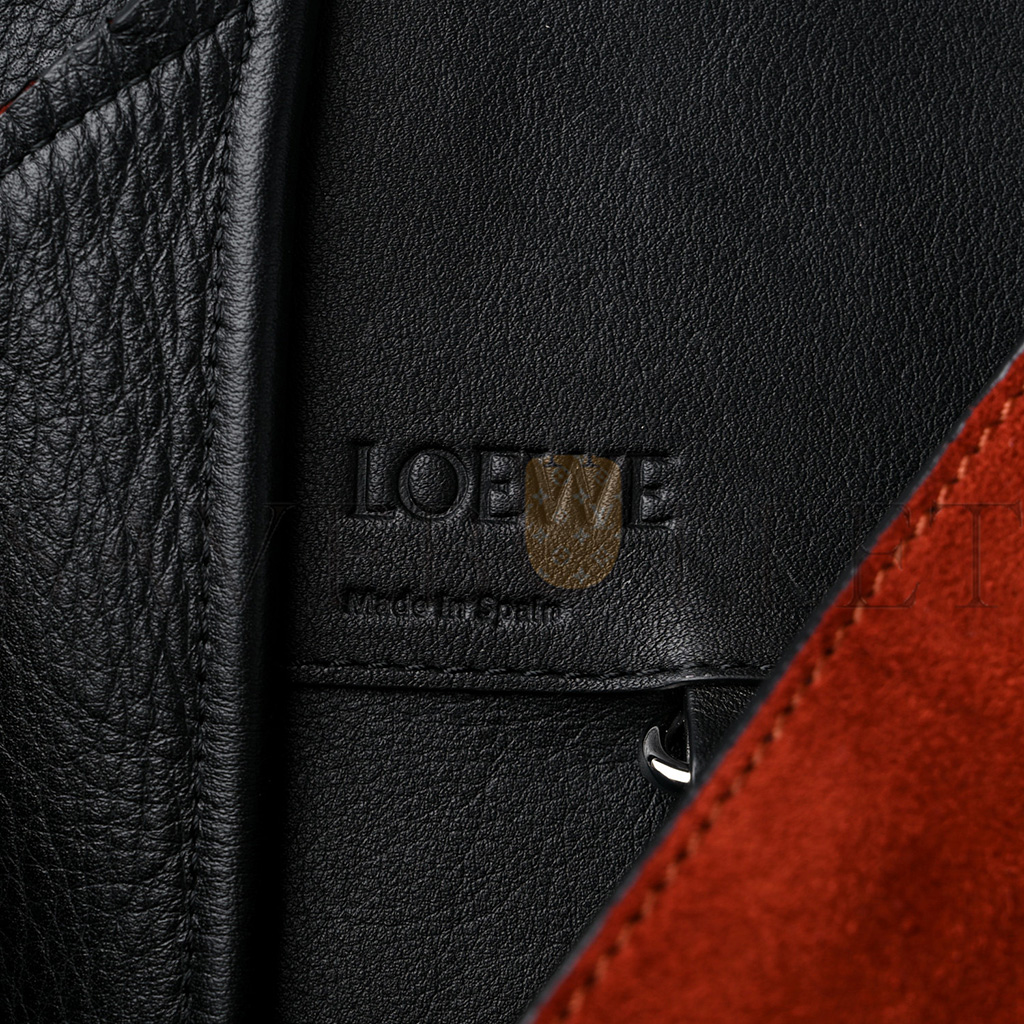 LOEWE CALFSKIN SUEDE HAMMOCK SHOULDER BAG RED (27*24*13cm)