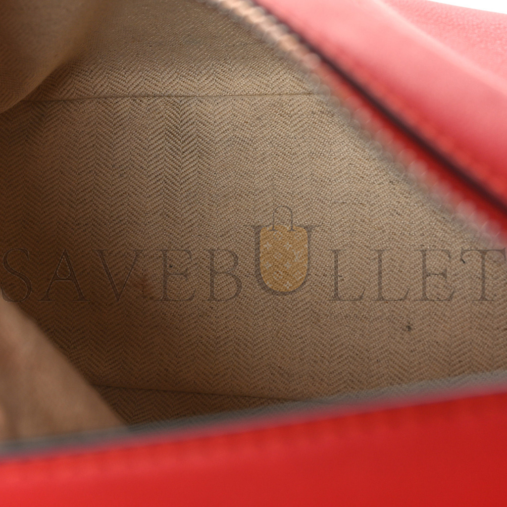 LOEWE CALFSKIN SMALL PUZZLE BAG SCARLET (24*16.5*10.5cm)