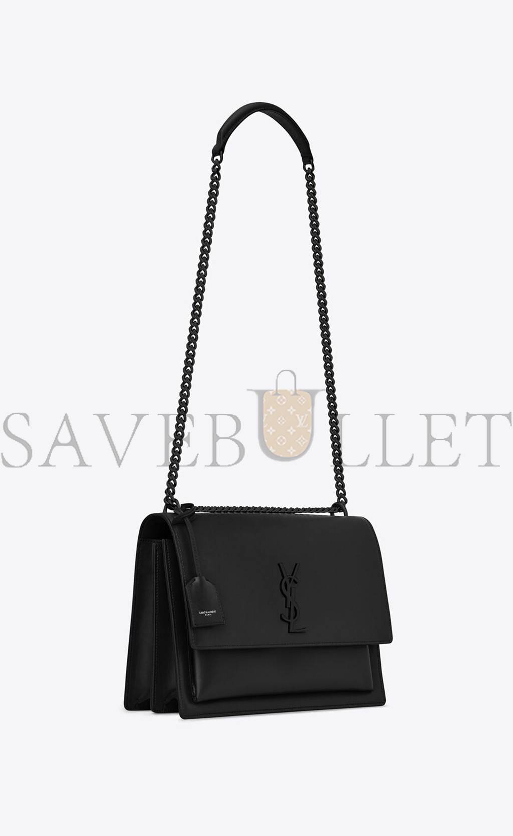 YSL SUNSET LARGE CHAIN BAG IN SMOOTH LEATHER 422906 (22*16*8cm)