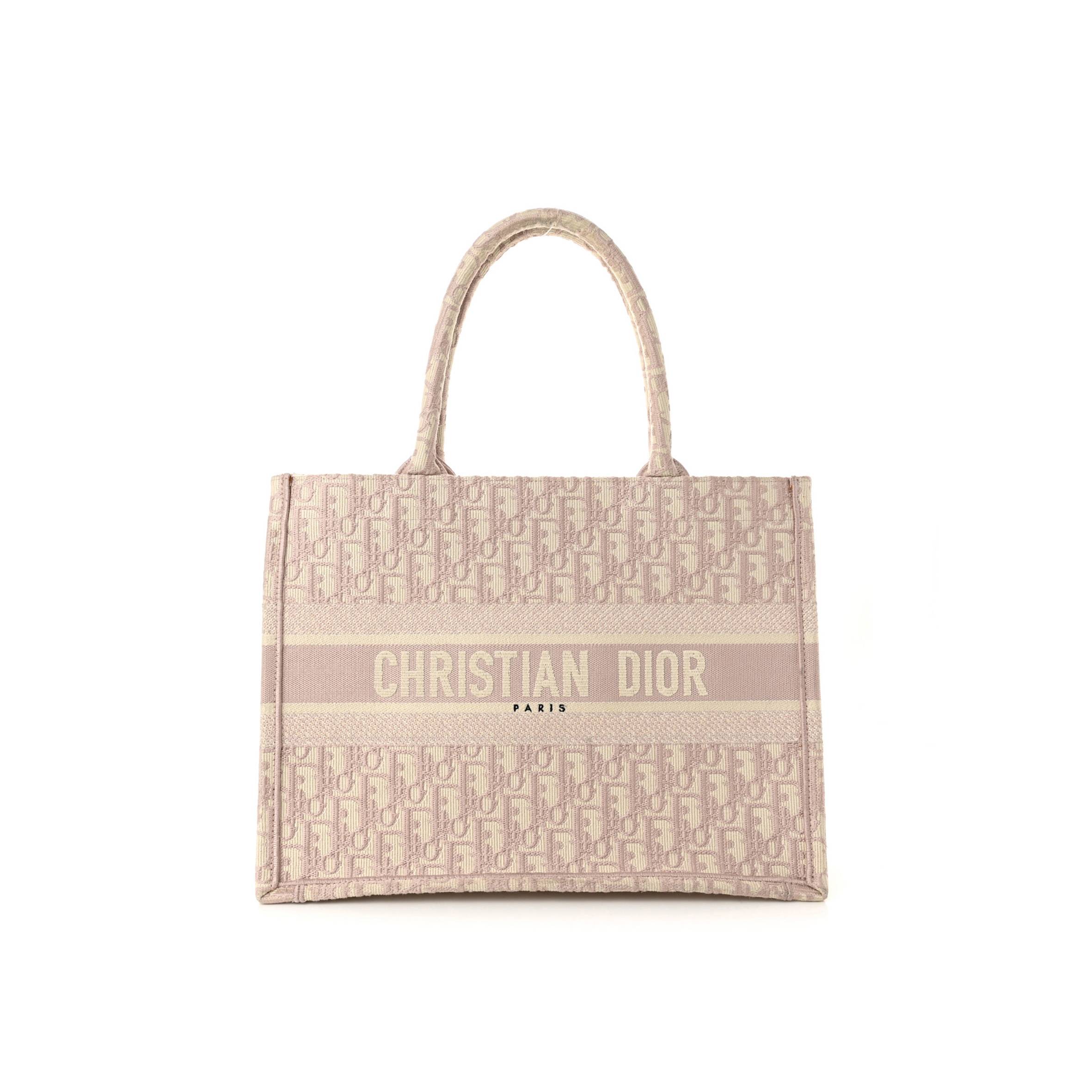 DIOR OBLIQUE MEDIUM BOOK TOTE ROSE DES VENTS (36*25*15.2cm)